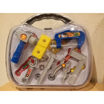 Playset building materials with name