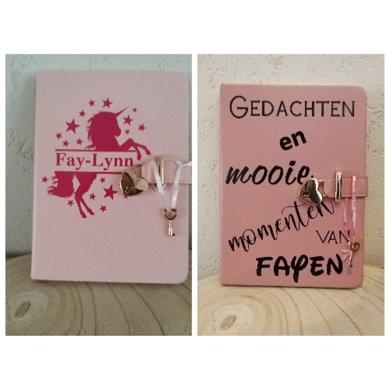 Gepersonaliseerd boekje A5 met slot