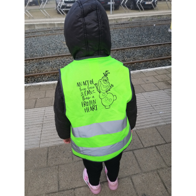 Fluo hesje kind Fluo hesje kind