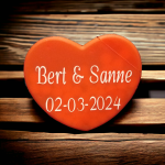 Personalized heart with mints