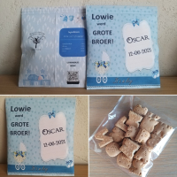 Gepersonaliseerd zakje nic nac / letterkoekjes