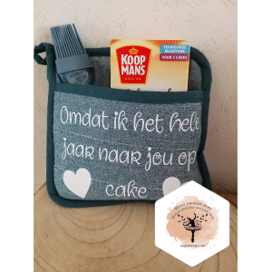 Pannenlap met eigen bedrukking