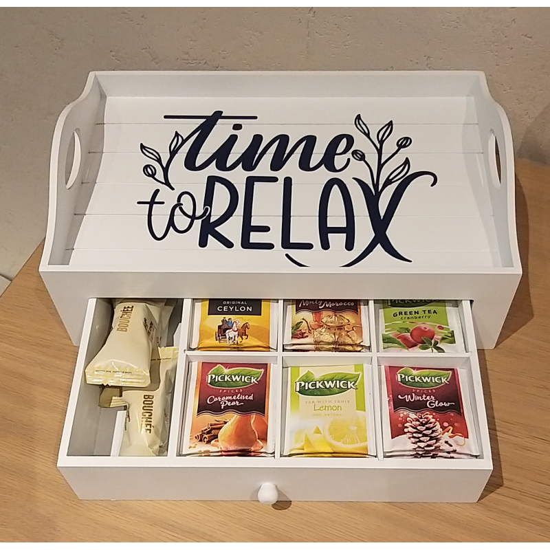 Dienblad met theekistje