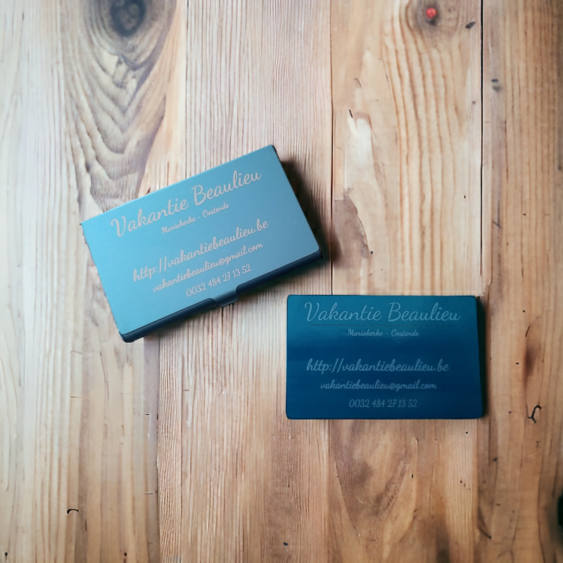 Metallic visitekaartjehouder