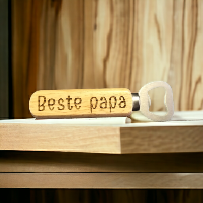 Gepersonaliseerde bieropener hout Gepersonaliseerde bieropener hout