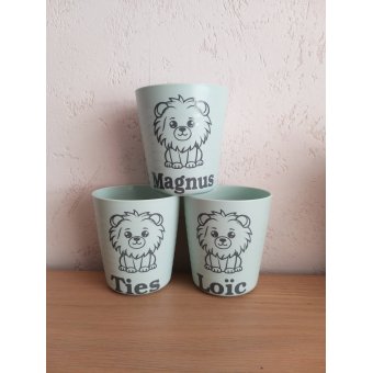 Children's cup with name