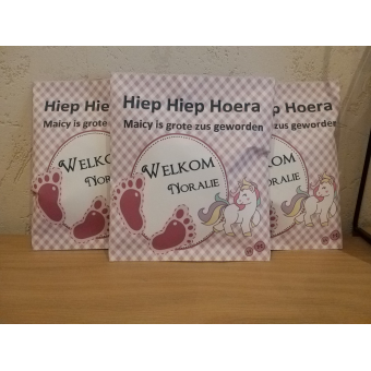 Gepersonaliseerd zakje nic nac / letterkoekjes