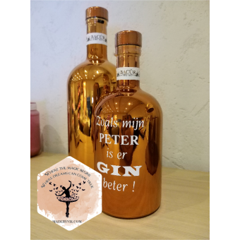 Personalized gin bottle