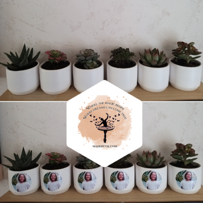 Gepersonaliseerde bloempotje Gepersonaliseerde bloempotje