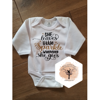 Personalized romper / bodysuit long sleeve