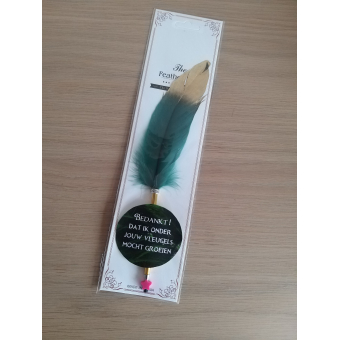 Pen with feather