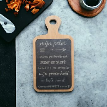 Personalized cutting board slate