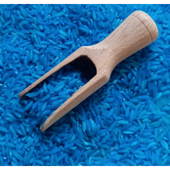Play rice accessories - wooden scoop