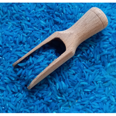 Play rice accessories - wooden scoop