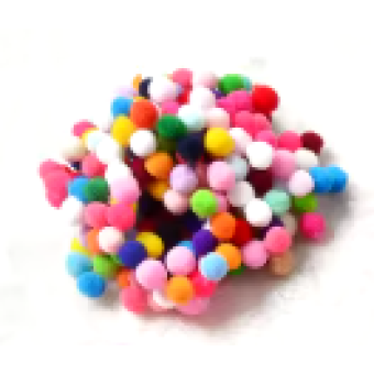 Play rice accessories - bag of pompoms