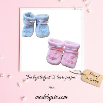 Baby shoes 'Ik hou van papa'
