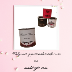 Blik met gepersonaliseerde cover