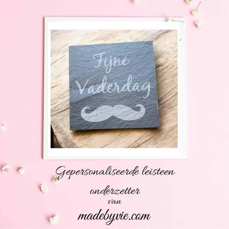 Gepersonaliseerde leisteen onderzetter