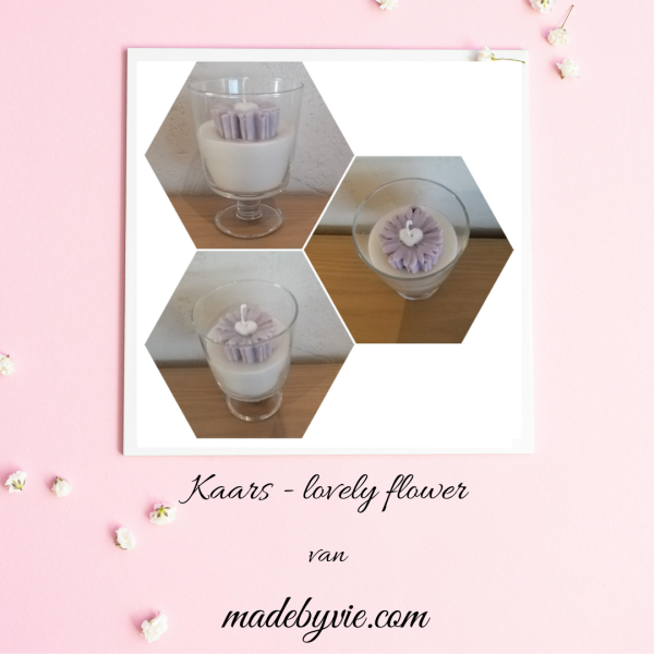 Kaars - Lovely flower