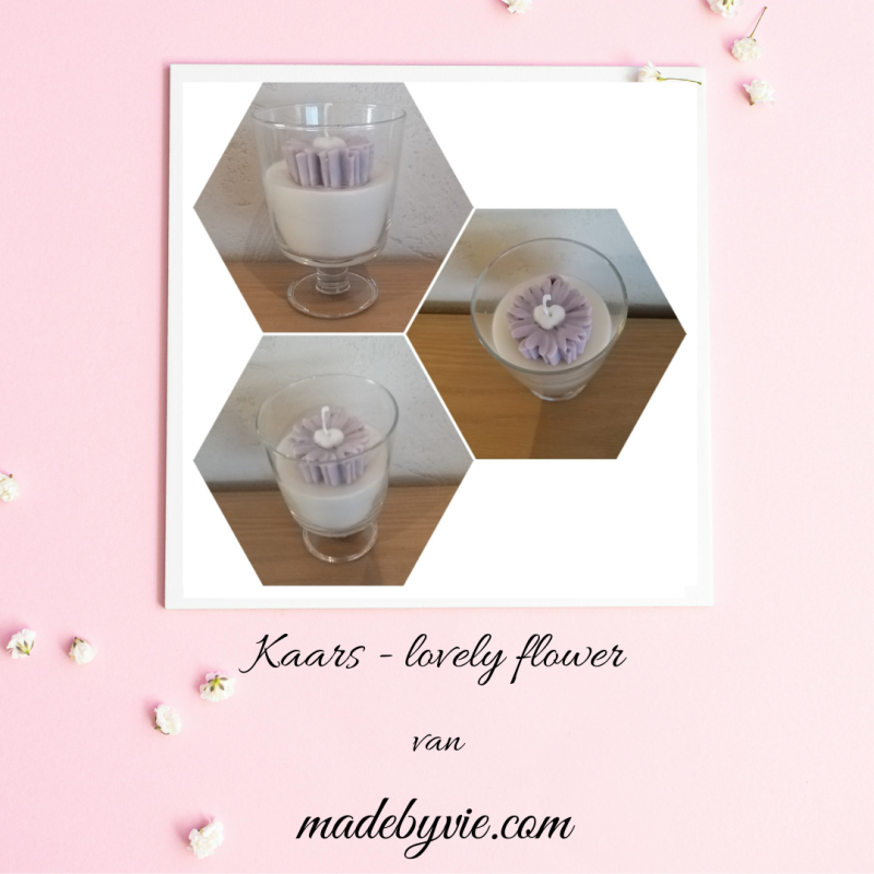 Kaars - Lovely flower