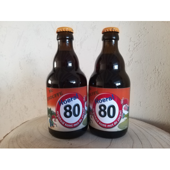 Bieretiket La Chouffe gepersonaliseerd