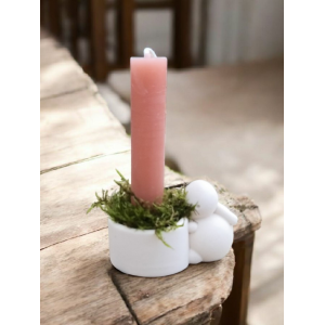 Kaarsenpotje klein konijntje