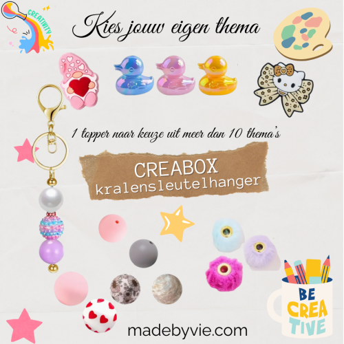 Creabox kralensleutelhanger Creabox kralensleutelhanger