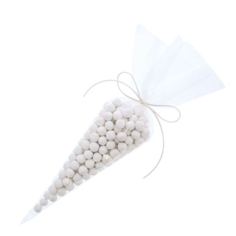 Pointed bag 25 x 46 cm 500 gr. transparent