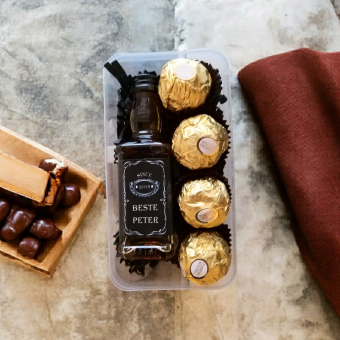 Ferrero Rocher en Jack Daniels giftset