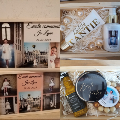 Memory box with personalized cover Memory box with personalized cover