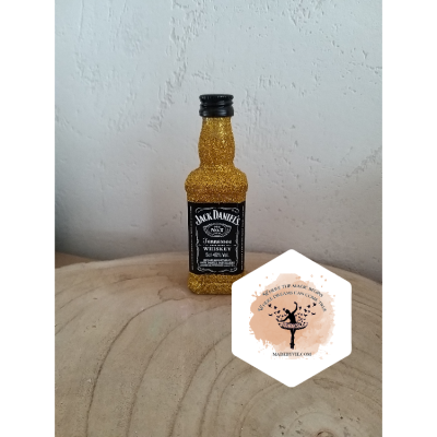 Jack Daniels flesje 5cl met glitter Jack Daniels flesje 5cl met glitter