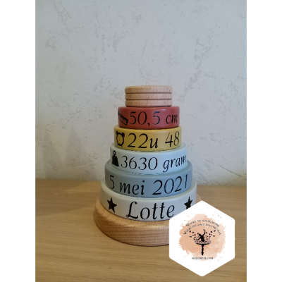 Little Dutch stacking tower with printing