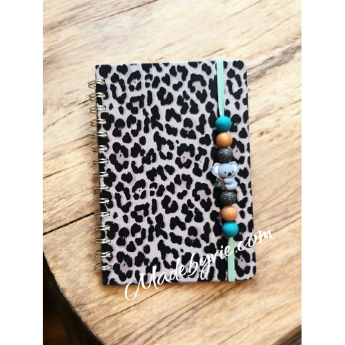 Notebook (print) with beads Notebook (print) with beads