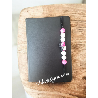 Notebook Black - Pink gnome