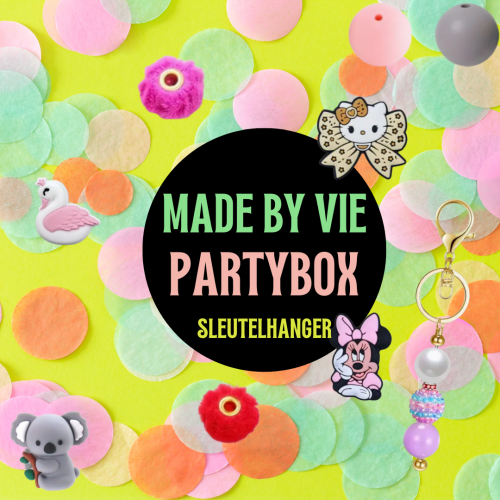 Partybox kralensleutelhanger Partybox kralensleutelhanger
