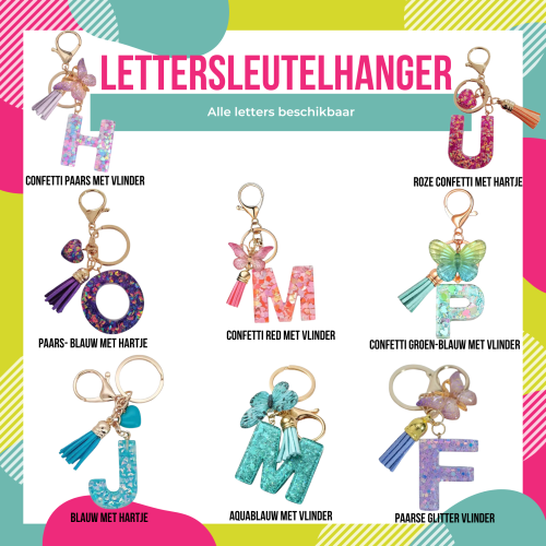 Lettersleutelhanger Lettersleutelhanger